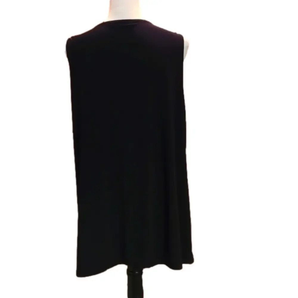 In the Style Black Pullover Top NWT Women’s 22 UK 26 Sleeveless Stretch Blouse - Picture 4 of 10